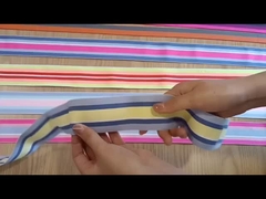 Wysokiej jakości niestandardowe elastyczne kolorowe paski z gumką Miękki elastyczny pas